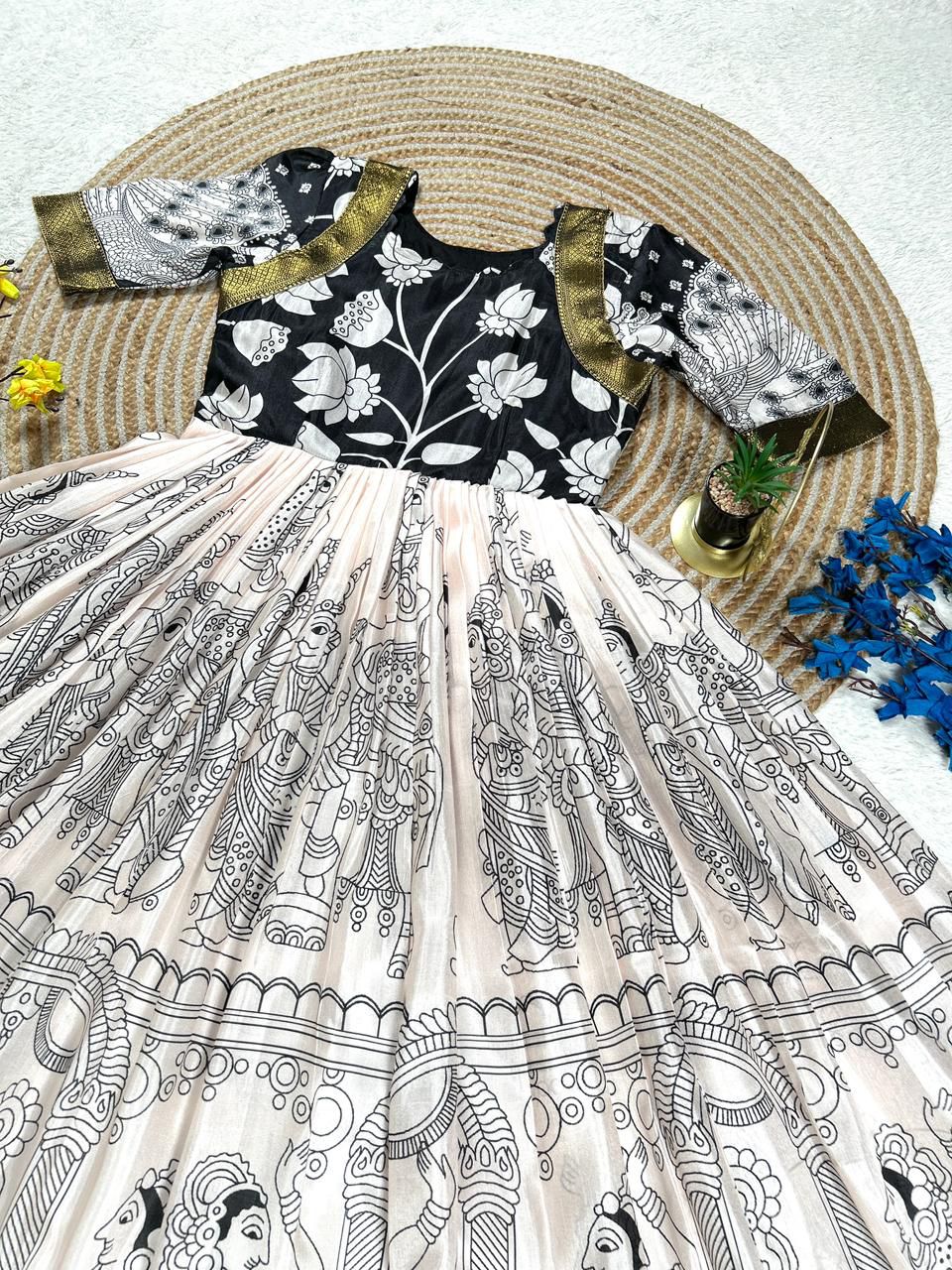 Soft Kalamkari Dola frock