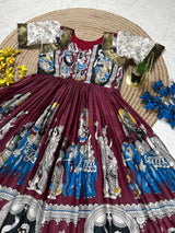 Muslin Cotton Kalamkari Frock