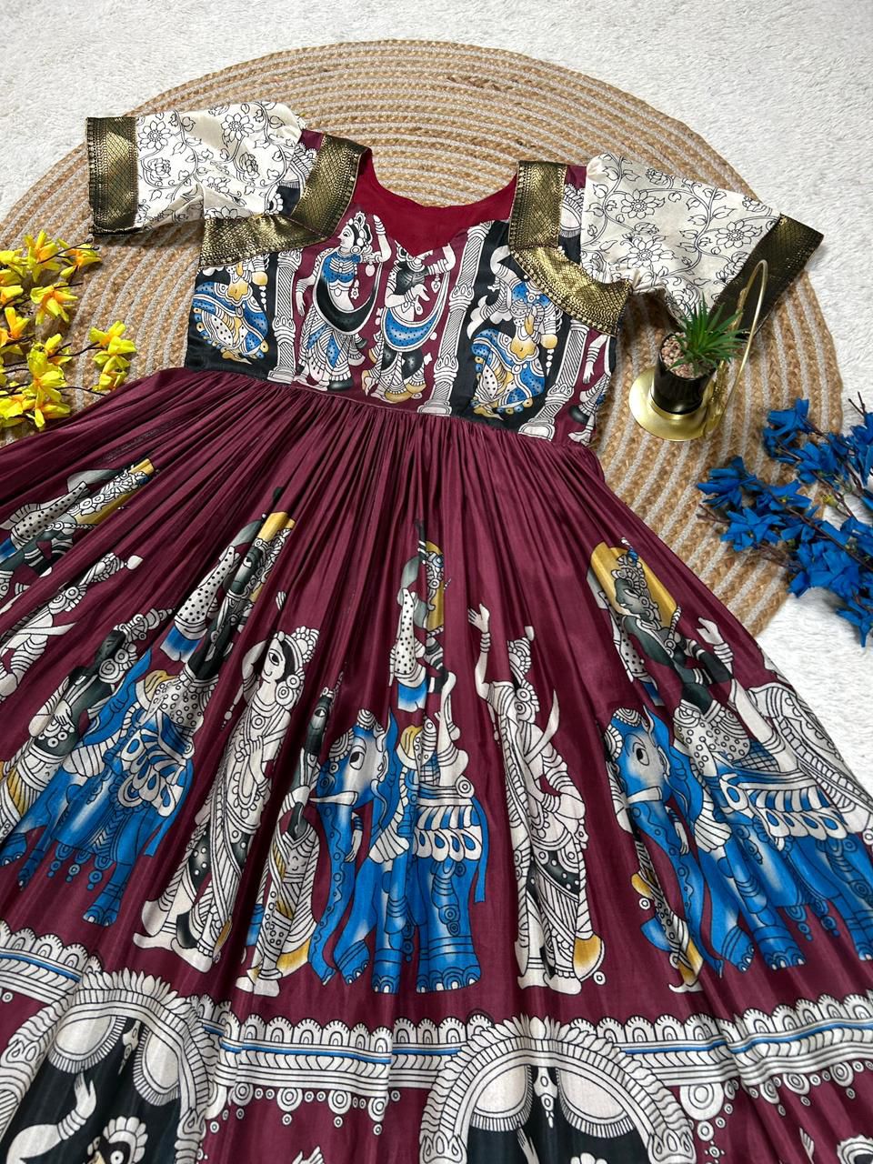 Muslin Cotton Kalamkari Frock