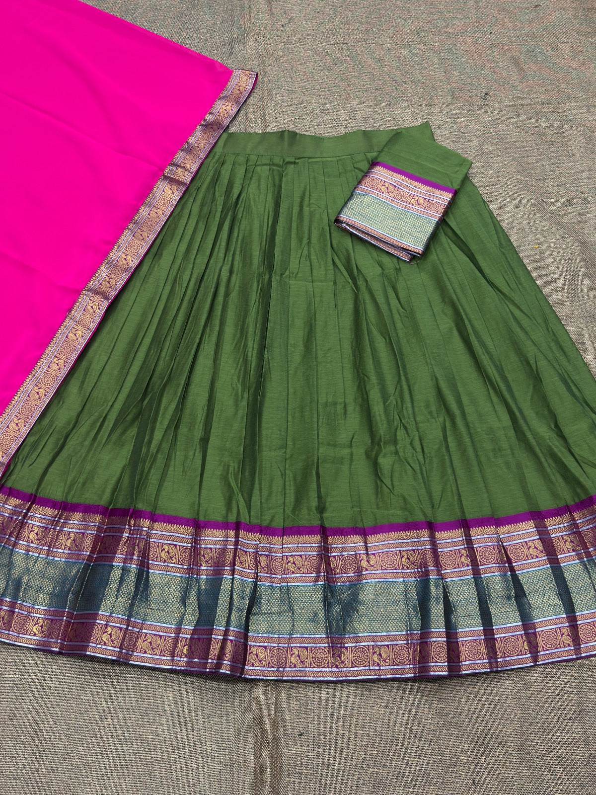 Chettinad style half sarees