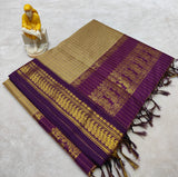 Kalyani pattu cotton checks saree