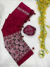 Ajrak latkan new model saree