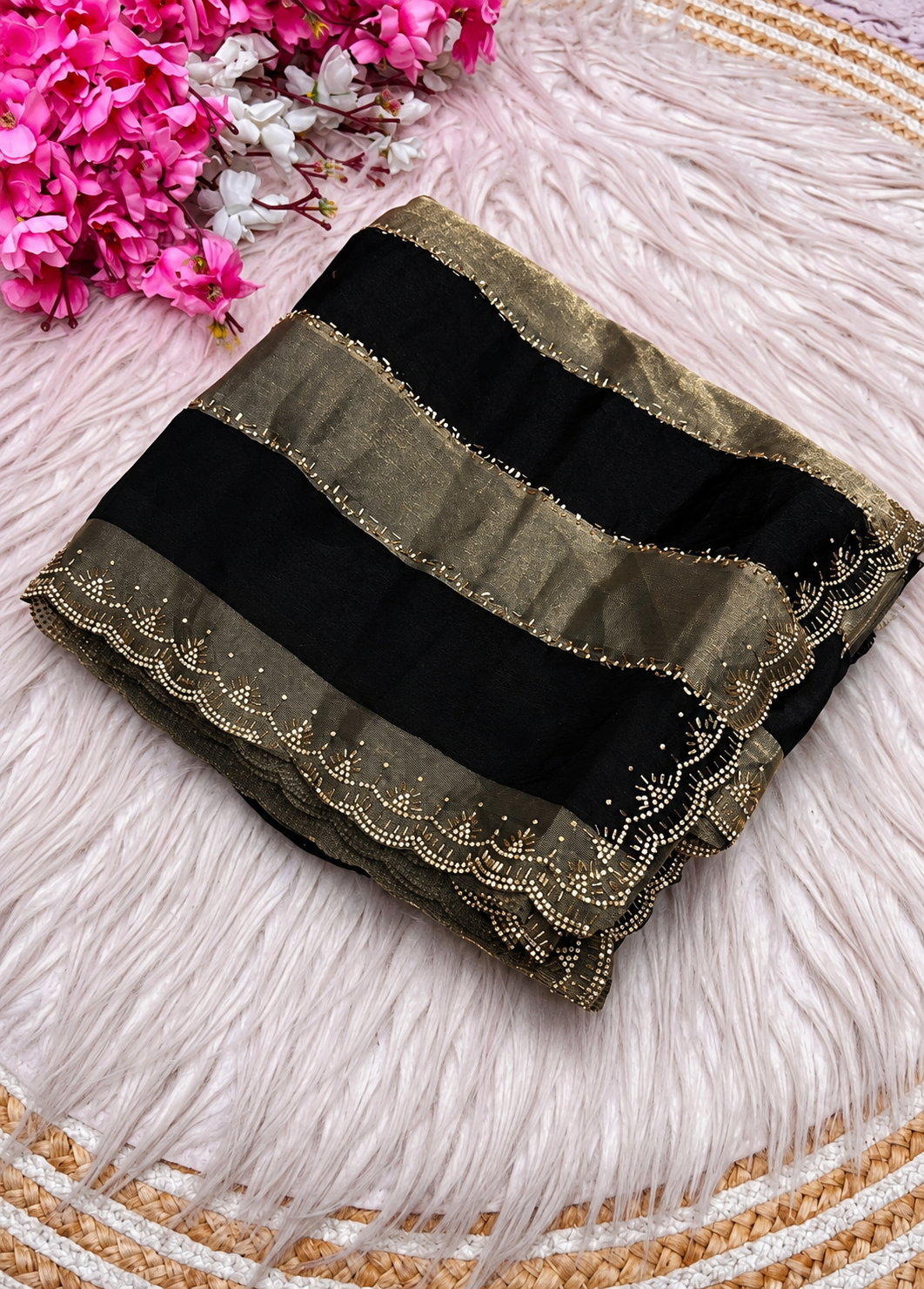 Space silk soft siroski diamond sarees