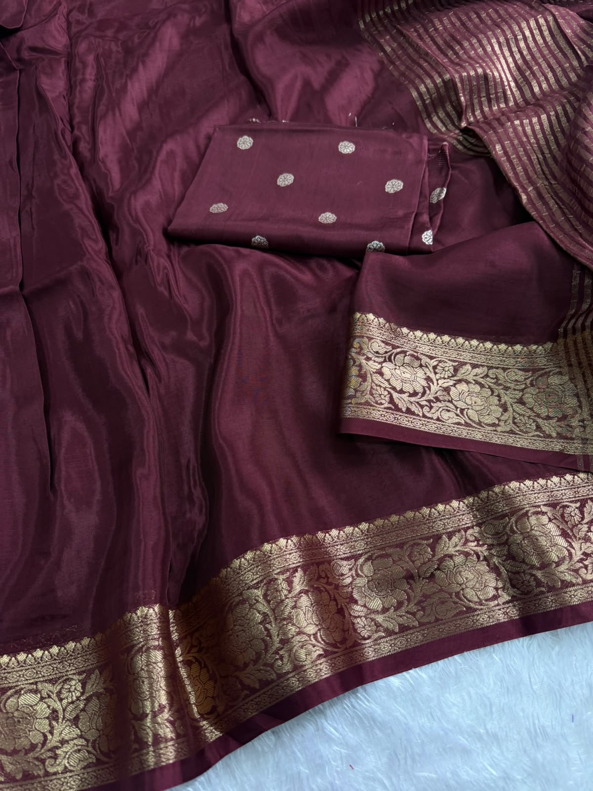 Viscose premium mysore crepe silk saree