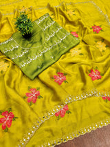 Soft rangoli silk saree