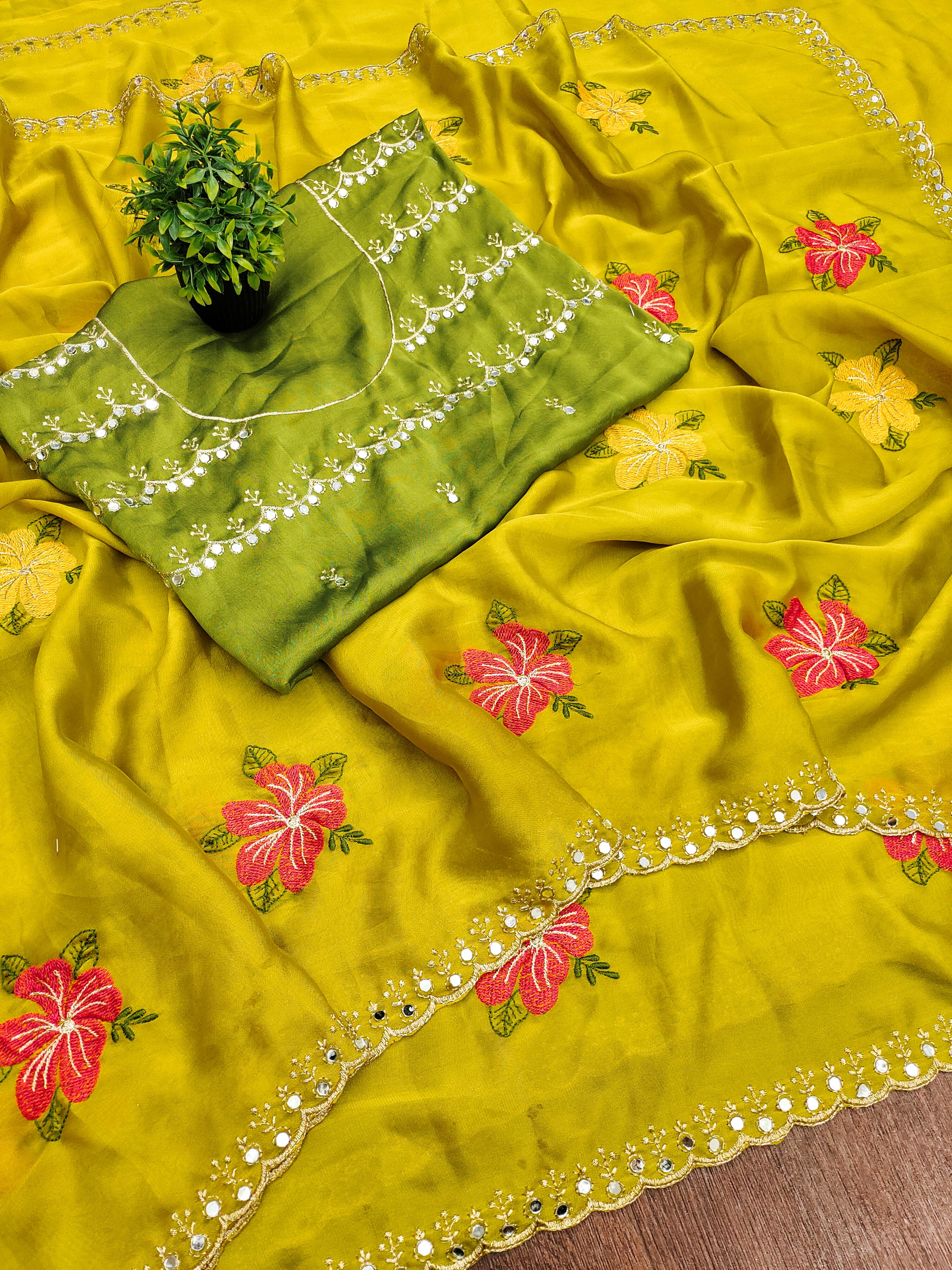 Soft rangoli silk saree