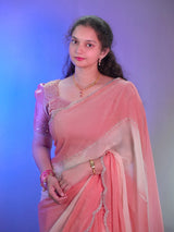 Cotton candy space silk saree