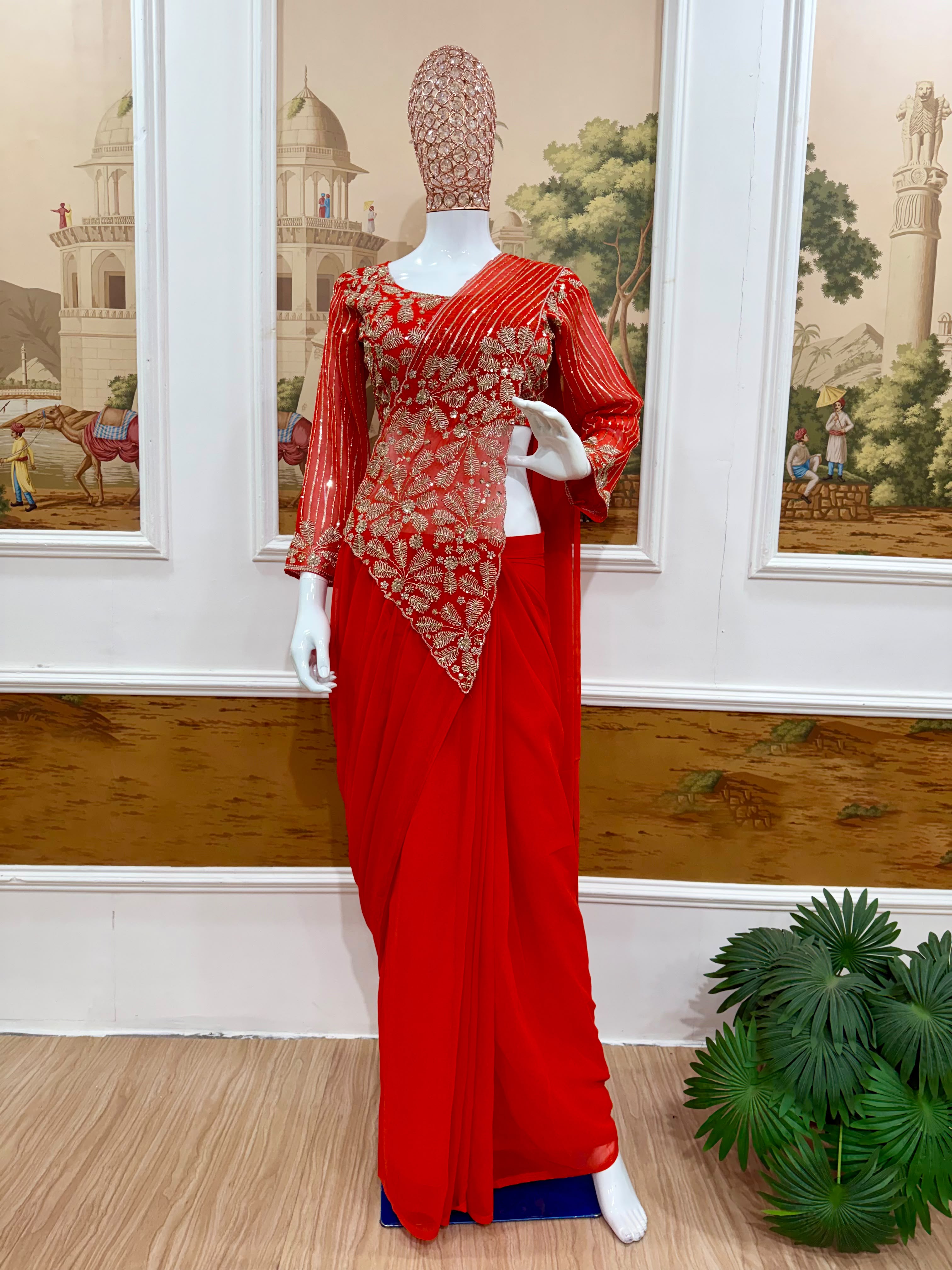 Ready to wear one minute saree