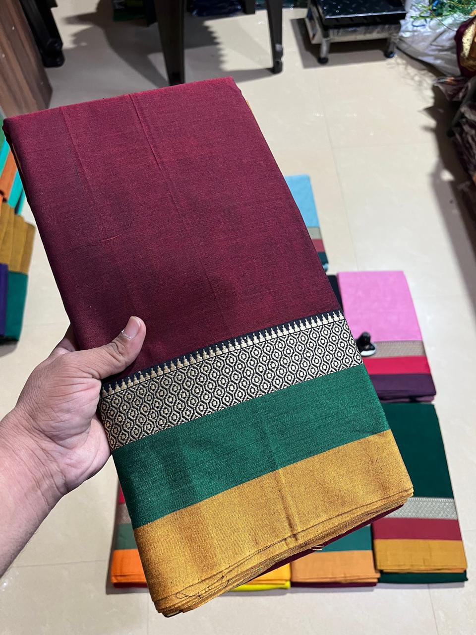 Narayanpeta cotton maharani boarder saree