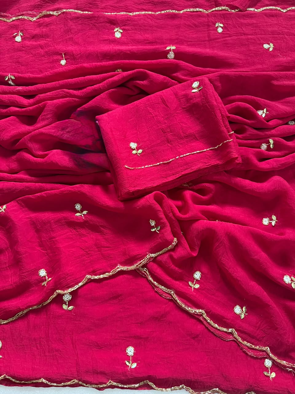 Rangoli handwork sunflower saree