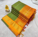 Kalyani pattu cotton checks saree