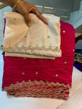 Vichitra silk grand party wear saree