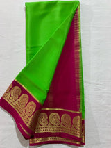 Mysore silk contrast budget friendly saree
