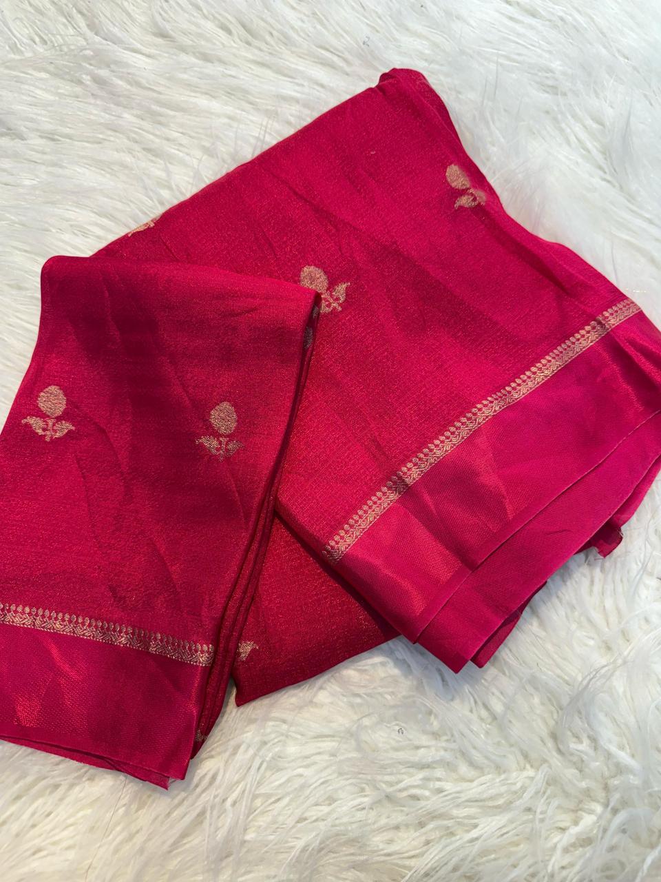 Viscose khadi silk saree