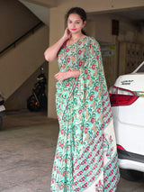 Pure butter georgette saree
