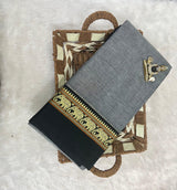 Narayanpeta Mercerised Cotton elephant gap boarder