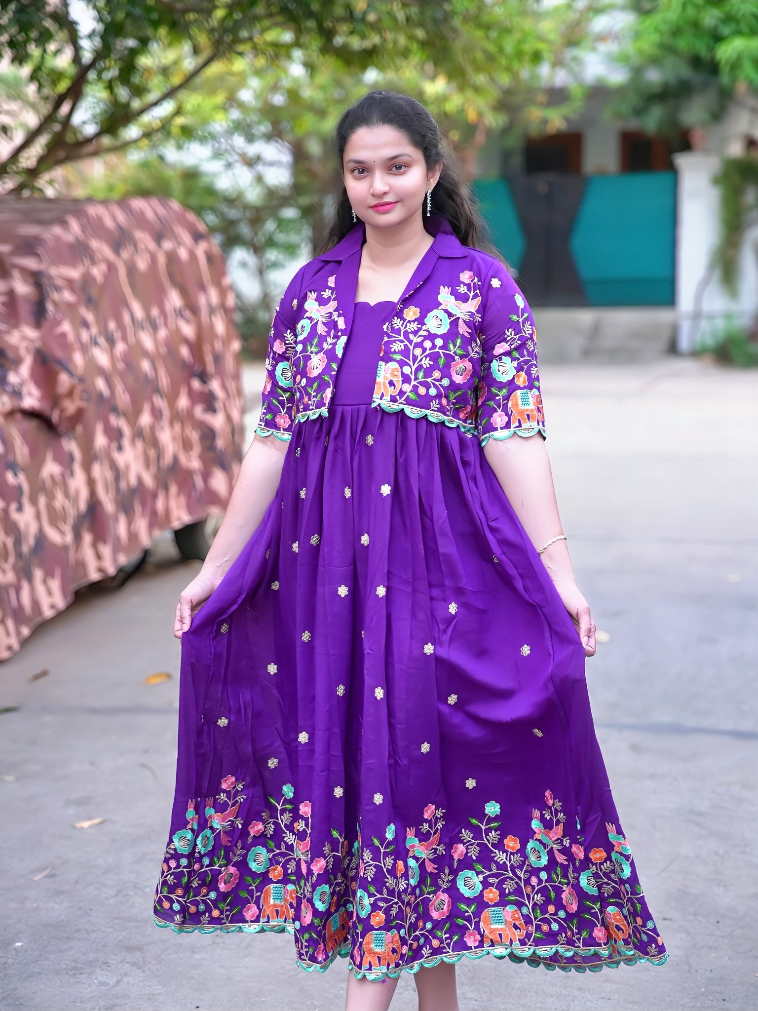 Detachable coat dress