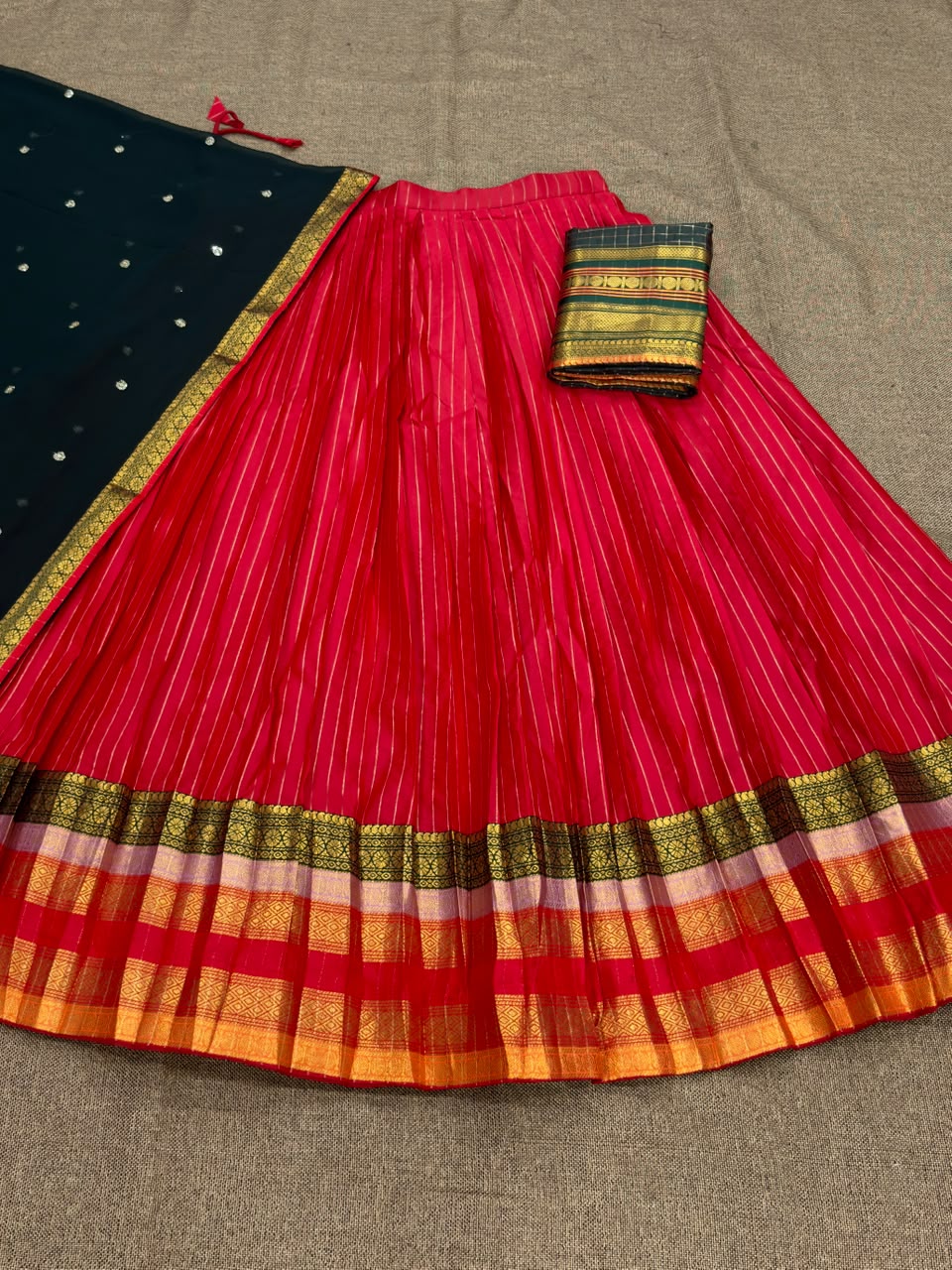 Keerthi suresh paradise inspired semi stitched half saree