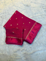 Jute silk viscose buttis saree