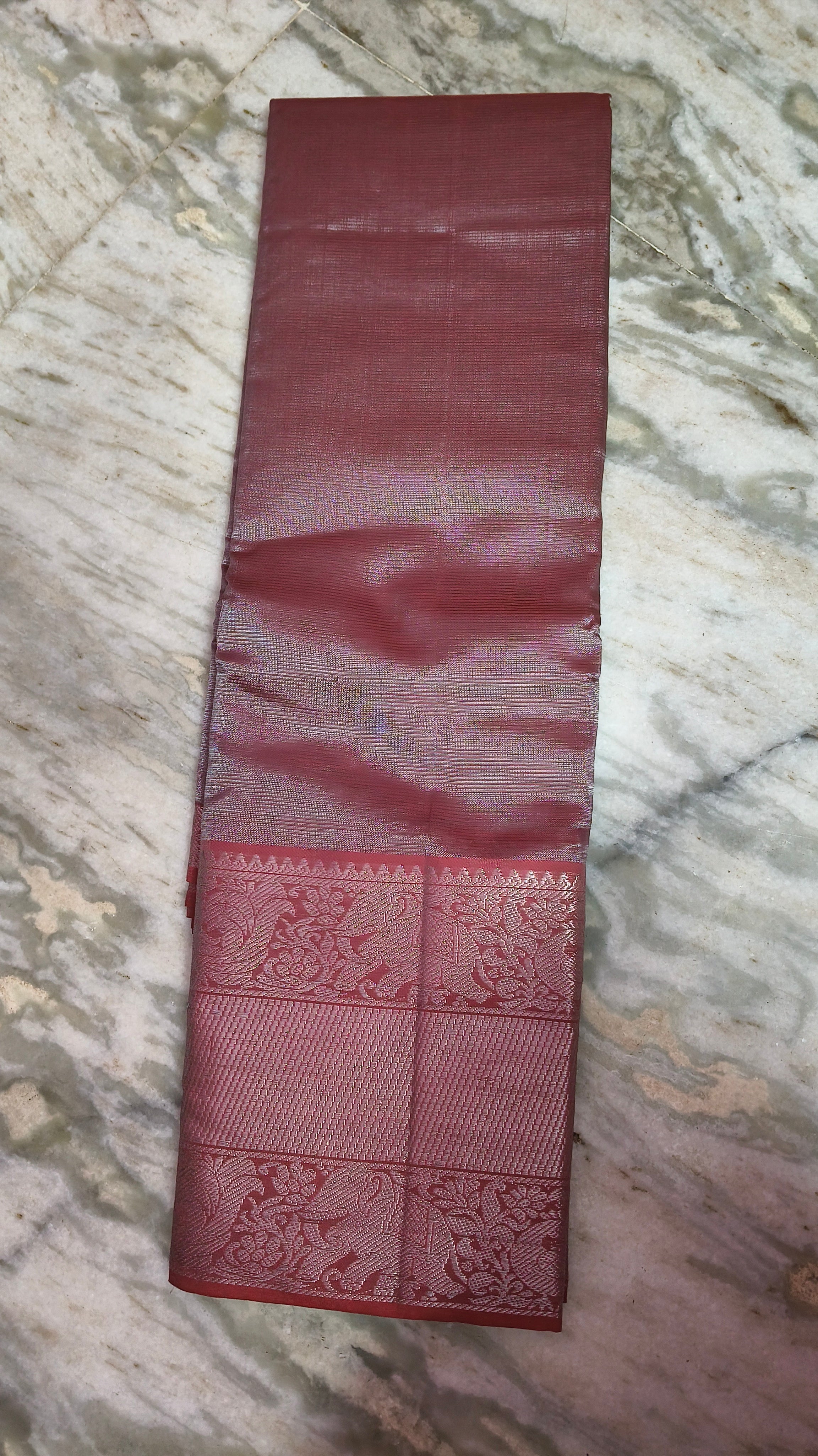 Mangalagiri semi pattu kanchi boarder saree