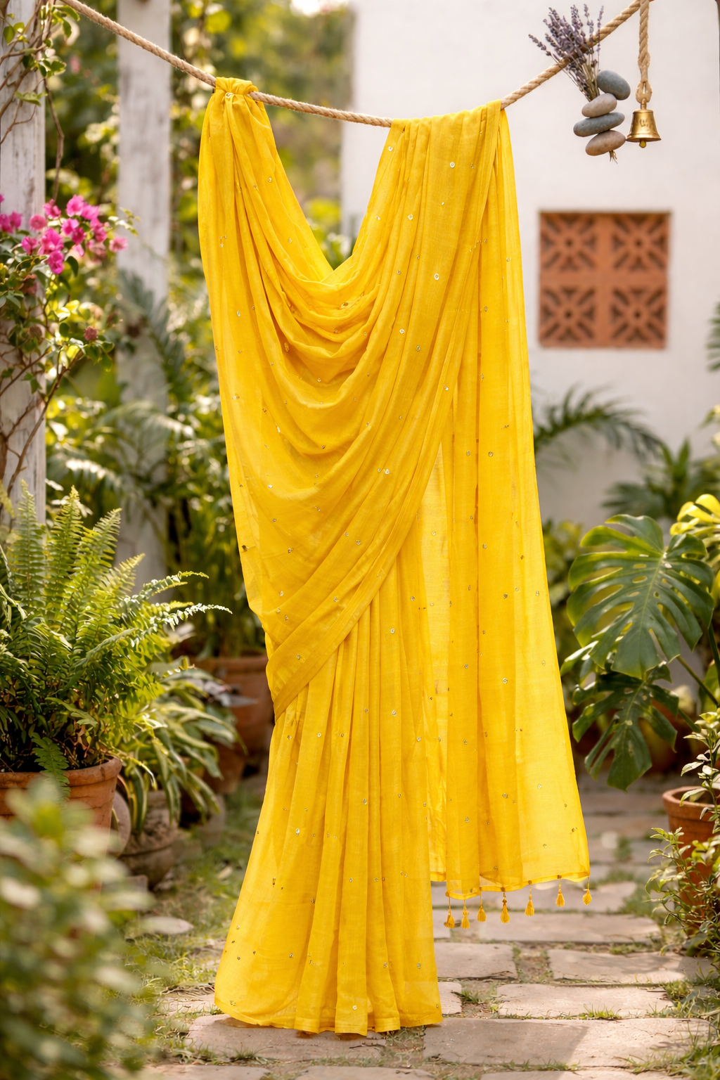 Mul Cotton gini work saree