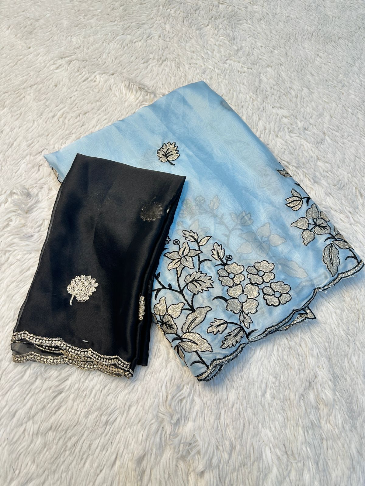 Rangoli silk heavy work saree