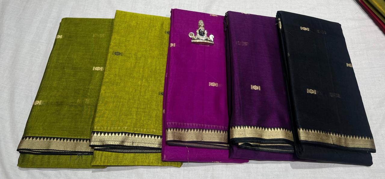 Narayanpeta Buttis temple boarder saree