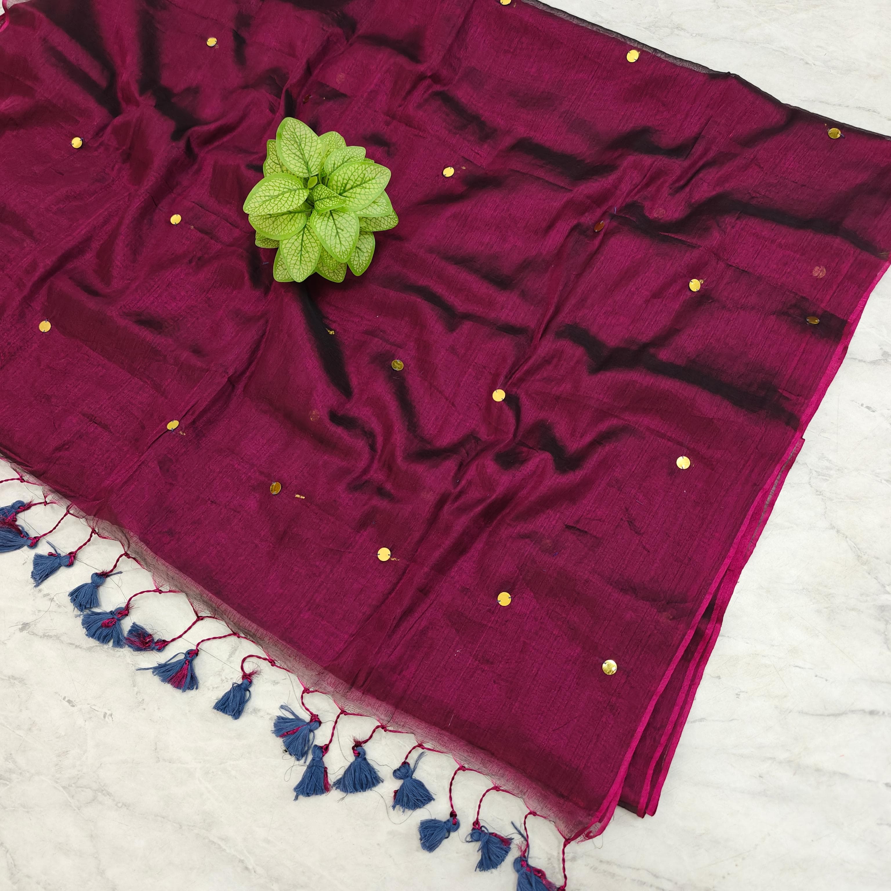 Raga tissue mul cotton saree