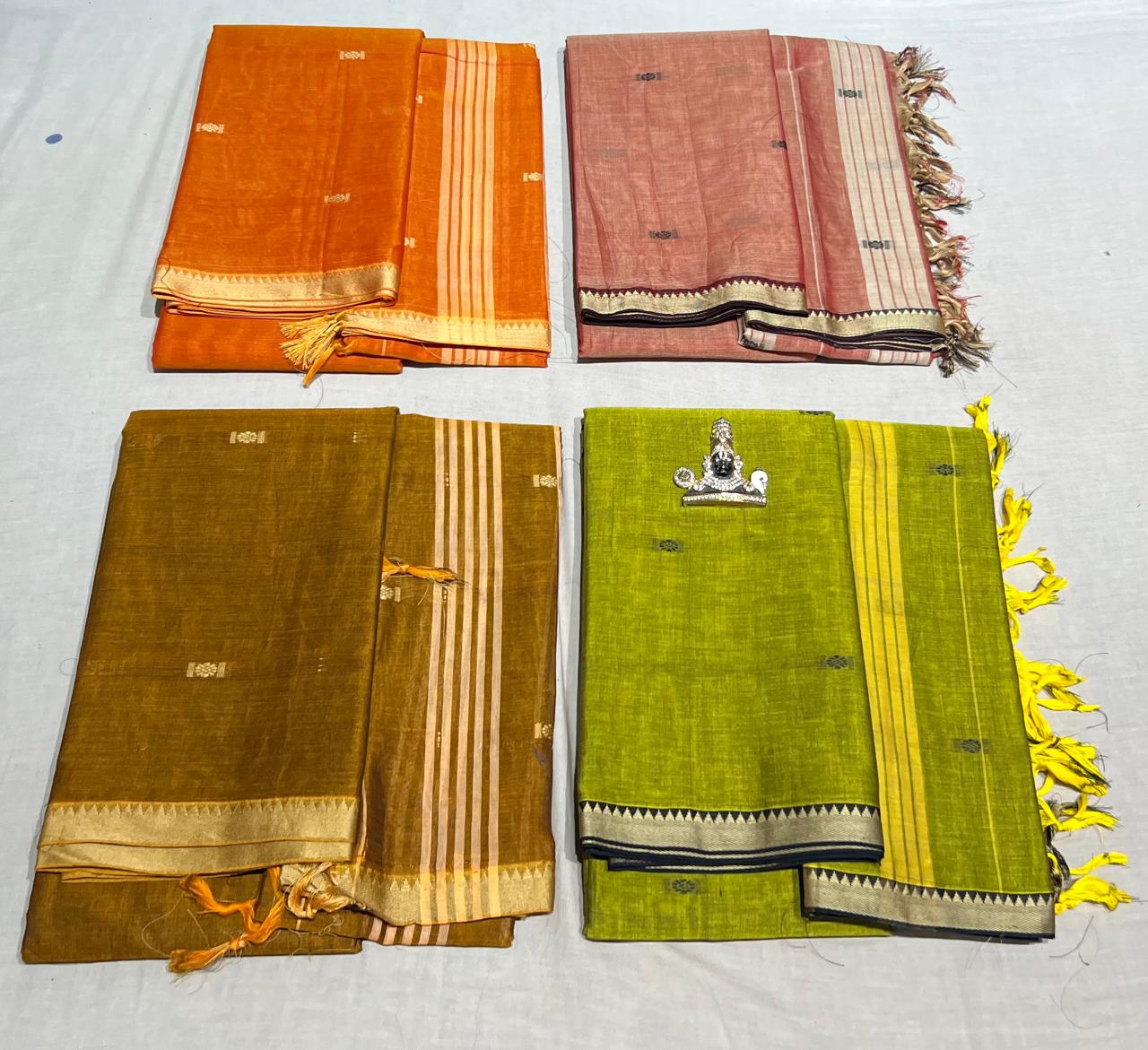 Narayanpeta buttis small boarder dress material set