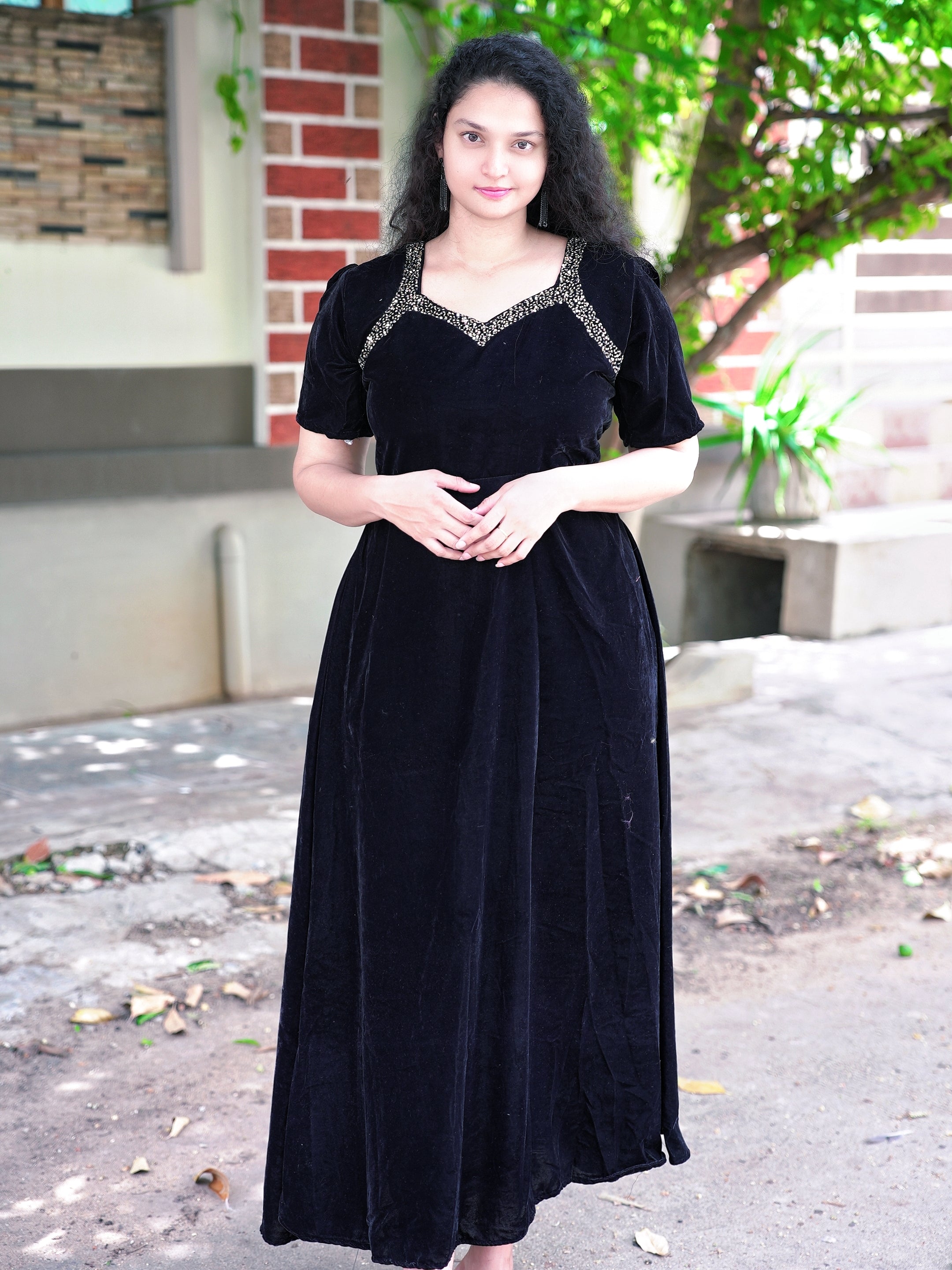 Party wear velvet frocks