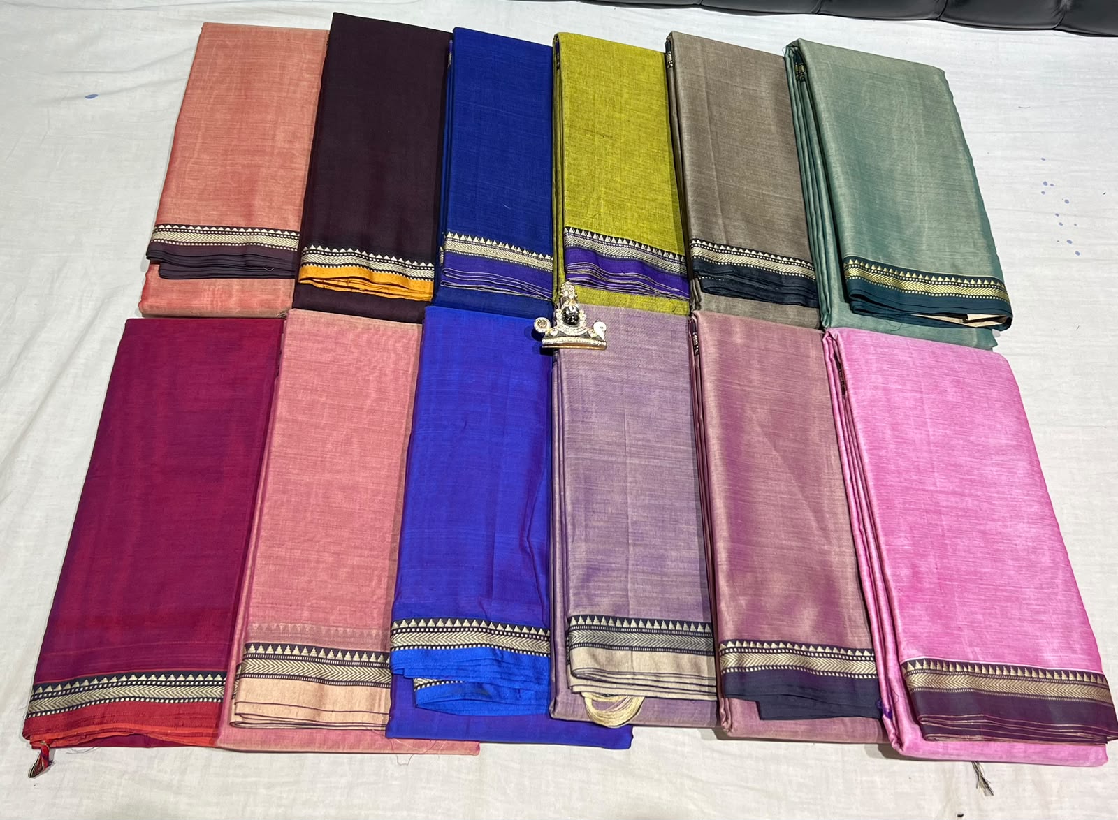 Narayanpeta Mercerised Cotton temple boarder