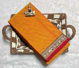 Narayanpeta Mercerised Cotton elephant small boarder saree