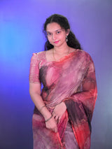Vaishnavi chaitanya inspired abstract saree