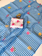 Lenin Cotton checks saree