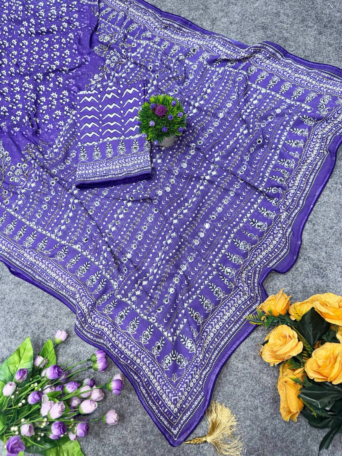 Budget range kareena kapoor inspired ajrak saree