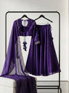 Madhuri Purple fully stitched lehanga