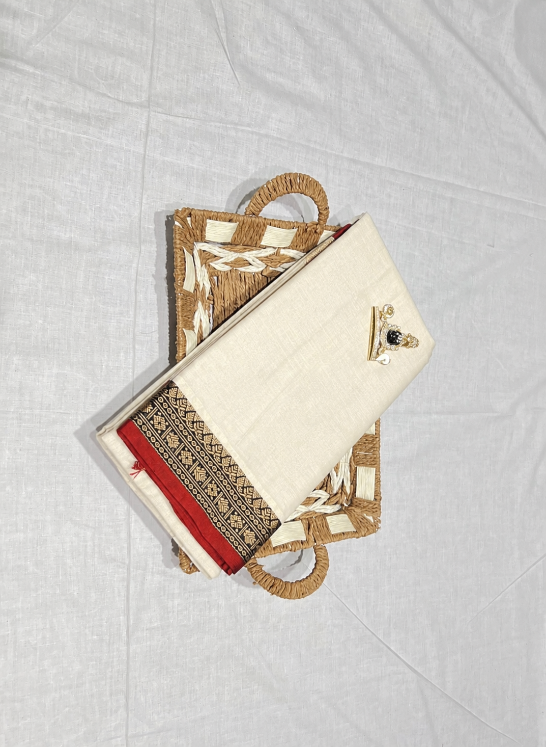 Narayanpeta Pure Cotton rudraksha boarder saree