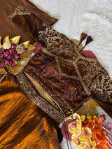 Space silk elegant lehanga set