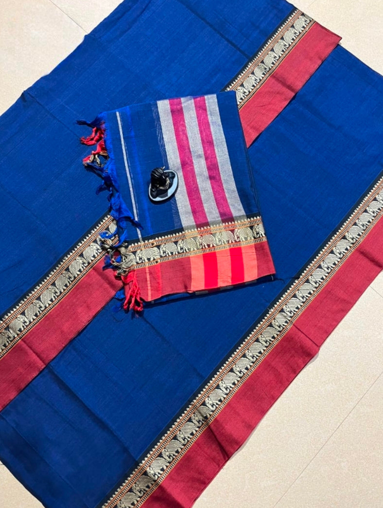 Narayanpeta Elephant Big boarder dress material