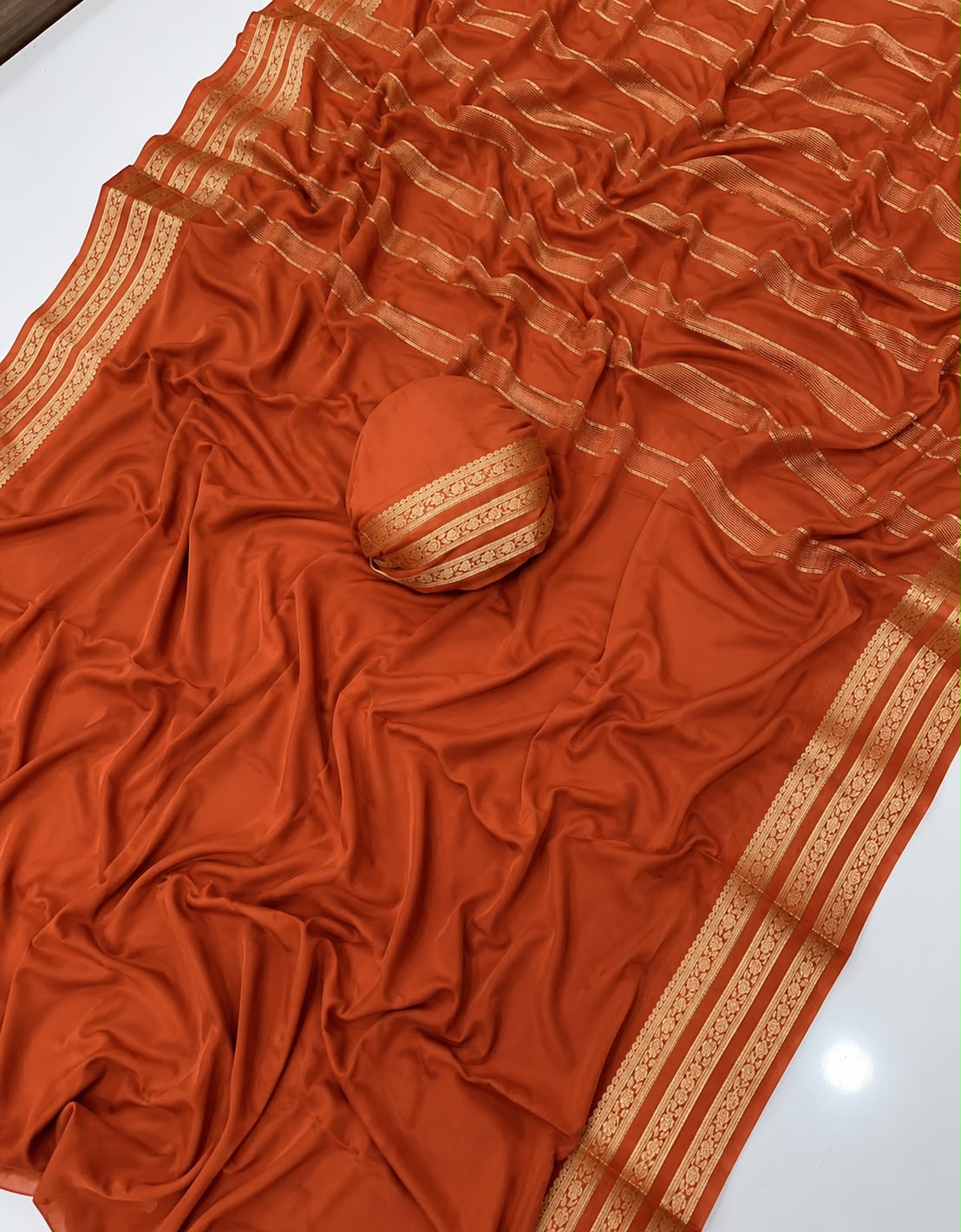 Premium Mysore crepe silk saree