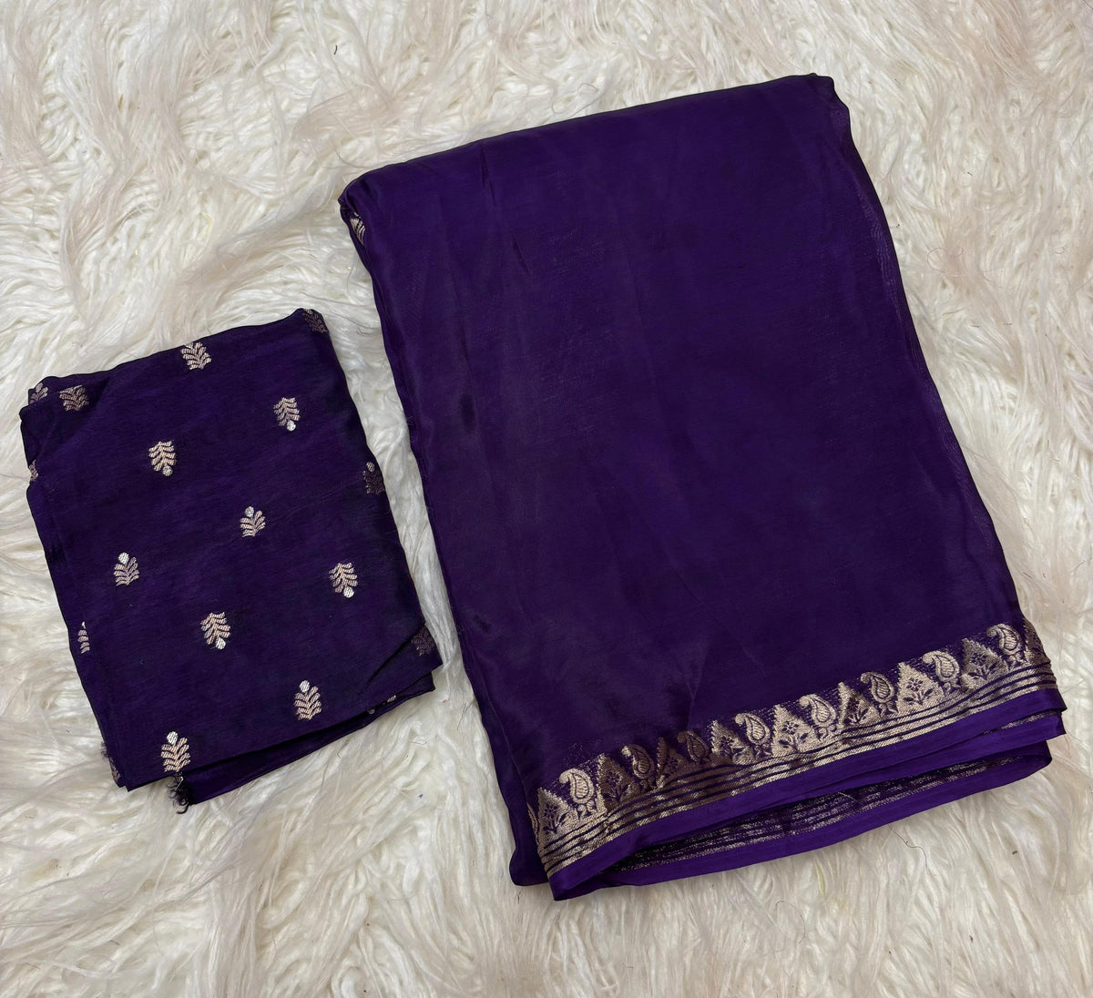 Viscose chinnon soft saree
