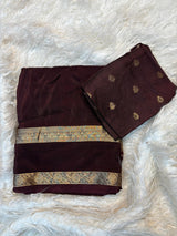 Royal mysore silk gap boarder saree