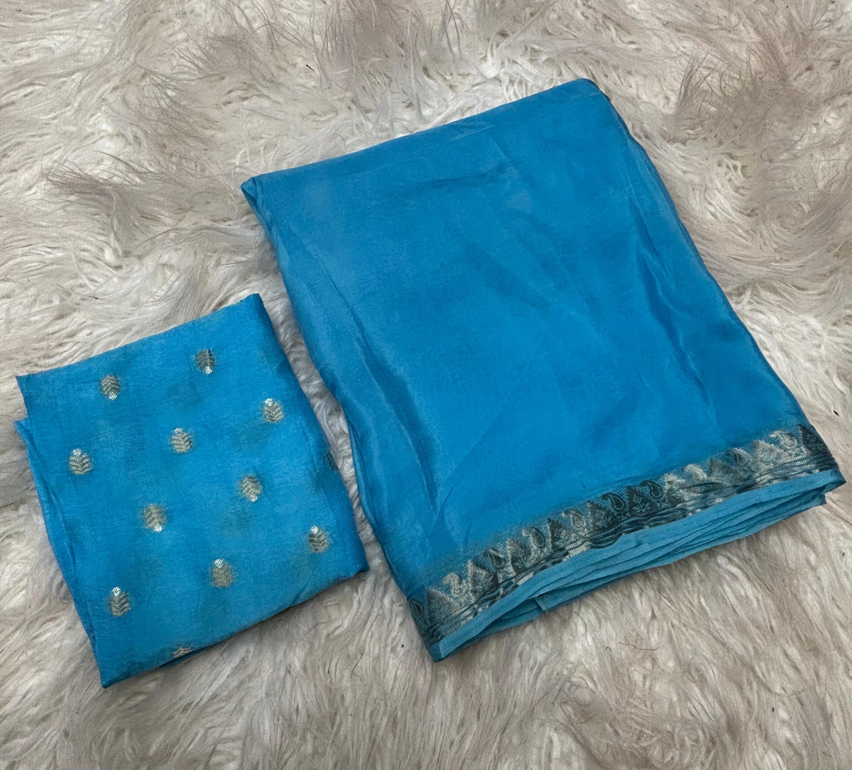 Viscose chinnon soft saree