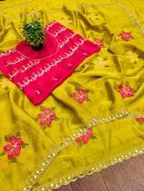 Soft rangoli silk saree