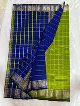Managalagiri kanchi borader checks saree
