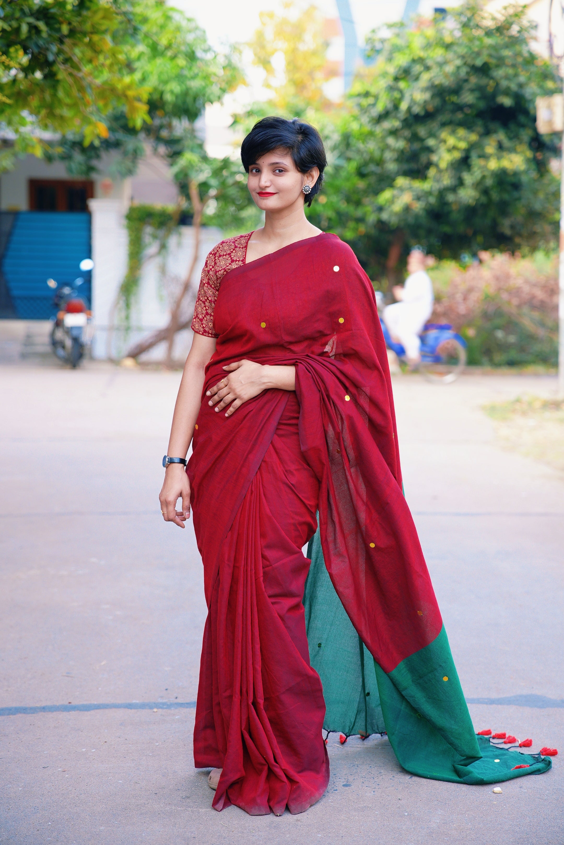 Khadi cotton saree