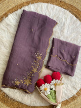 Rangoli crush pure handwork saree