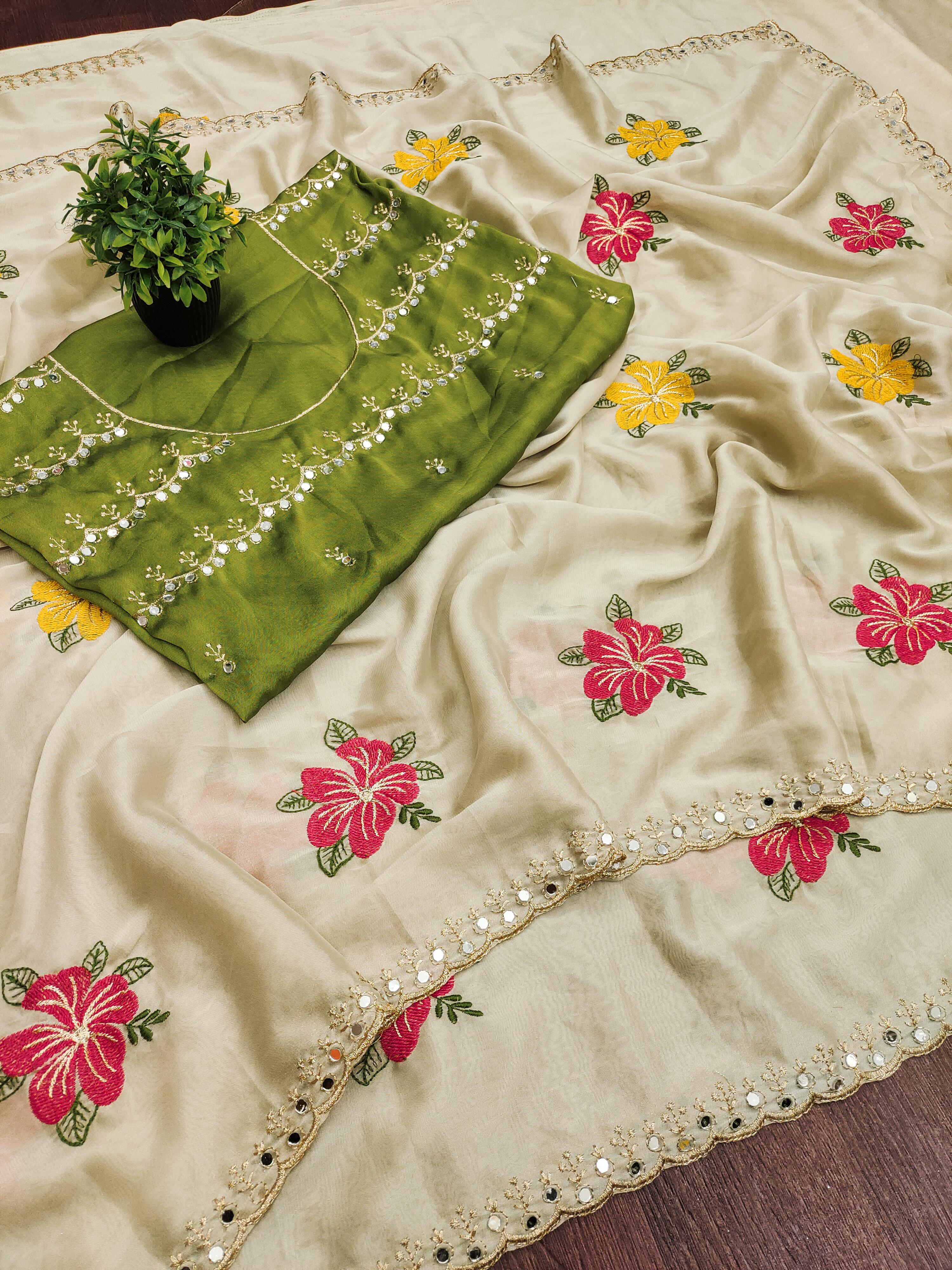 Soft rangoli silk saree