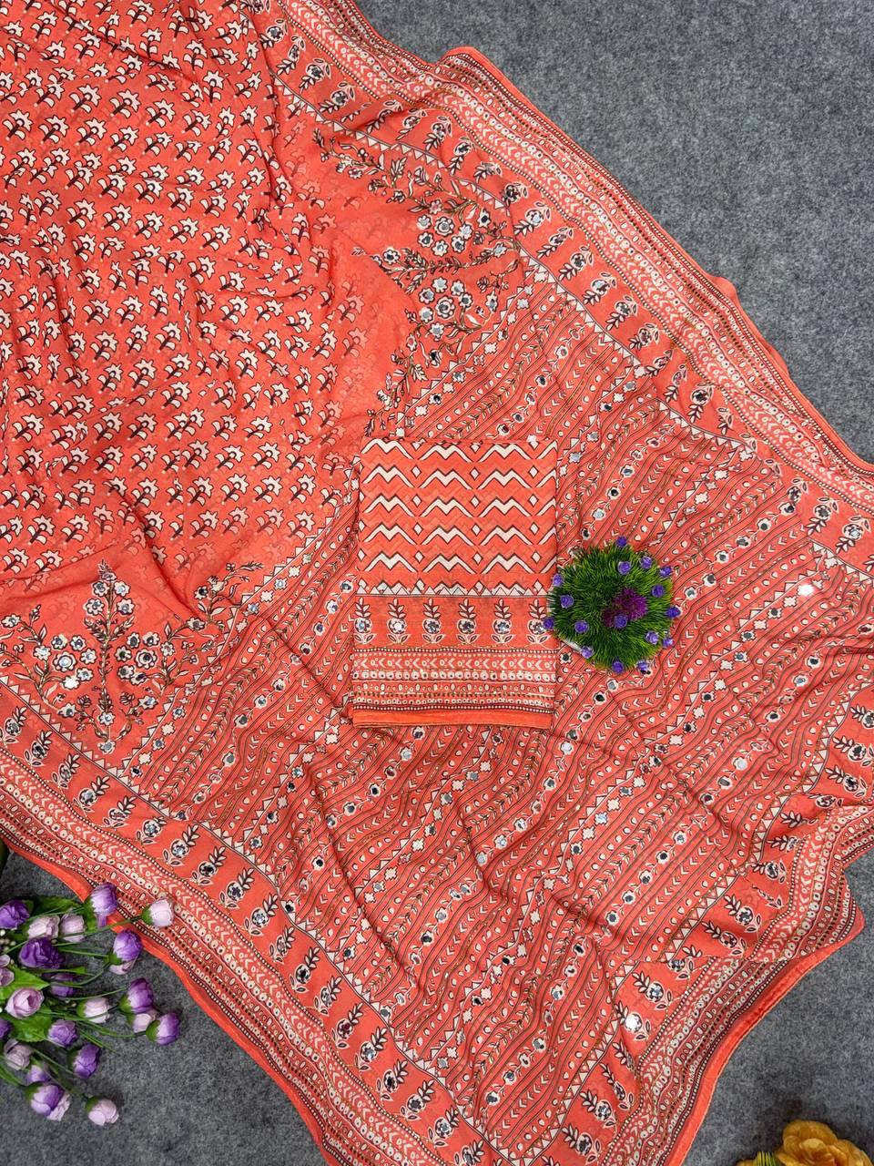 Budget range kareena kapoor inspired ajrak saree