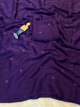 Coffee crush original beads buttis saree